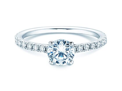 Anello di Fidanzamento Pure Diamond in 18K oro bianco con diamanti 1,48ct G/SI