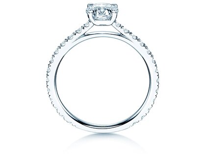 Anello di Fidanzamento Pure Diamond in 18K oro bianco con diamanti 1,48ct G/SI