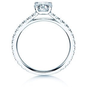 Anello di Fidanzamento Pure Diamond in 18K oro bianco con diamanti 1,48ct G/SI