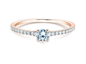 Anello di Fidanzamento Pure Diamond in 9K oro rosa con diamanti 0,54ct G/SI