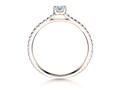 Anello di Fidanzamento Pure Diamond in 9K oro rosa con diamanti 0,54ct G/SI