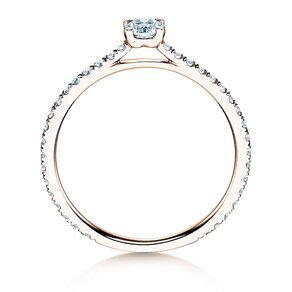 Anello di Fidanzamento Pure Diamond in 9K oro rosa con diamanti 0,54ct G/SI