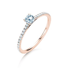 Anello di Fidanzamento Pure Diamond in 9K oro rosa con diamanti 0,54ct G/SI