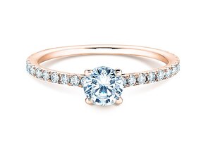 Anello di Fidanzamento Pure Diamond in 18K oro rosa con diamanti 0,92ct G/SI