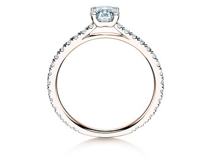 Anello di Fidanzamento Pure Diamond in 18K oro rosa con diamanti 0,92ct G/SI