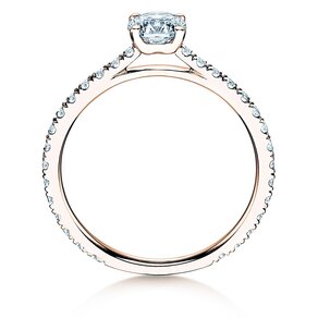Anello di Fidanzamento Pure Diamond in 18K oro rosa con diamanti 0,92ct G/SI