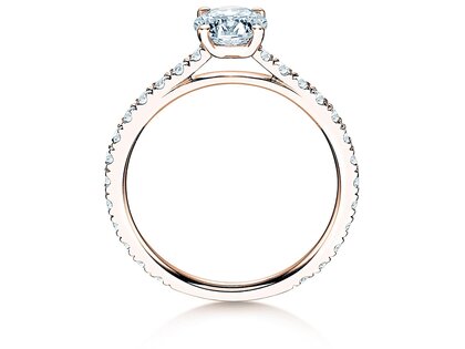 Anello di Fidanzamento Pure Diamond in 18K oro rosa con diamanti 1,17ct G/SI