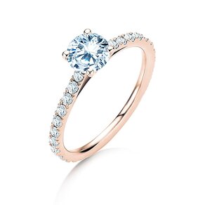 Anello di Fidanzamento Pure Diamond in 18K oro rosa con diamanti 1,17ct G/SI