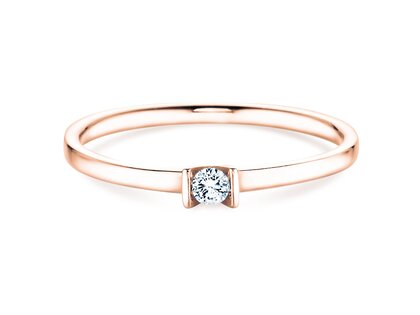 Anello di Fidanzamento Love in oro rosa
