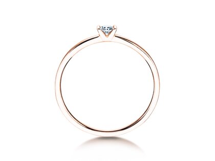Anello di Fidanzamento Love in oro rosa