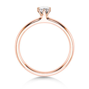 Anello di Fidanzamento Classic 6 in 14K oro rosa con diamante 0,20ct G/IF