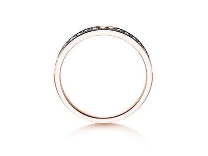 Anello di Fidanzamento Alliance-/Eternityring in 14K oro rosa con diamanti 0,125ct G/SI