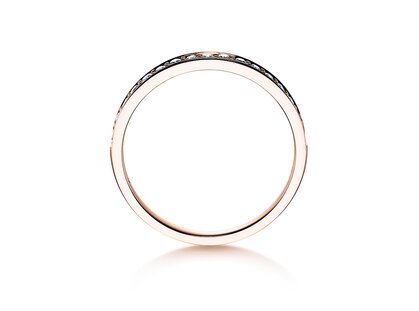 Anello di Fidanzamento Alliance-/Eternityring in 14K oro rosa con diamanti 0,125ct G/SI