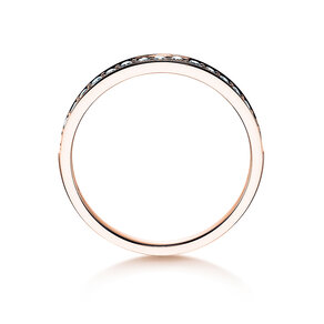 Anello di Fidanzamento Alliance-/Eternityring in 14K oro rosa con diamanti 0,125ct G/SI