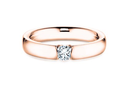 Anello di Fidanzamento Destiny in 18K oro rosa con diamante 0,10ct G/SI