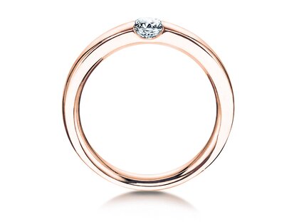 Anello di Fidanzamento Destiny in 18K oro rosa con diamante 0,10ct G/SI
