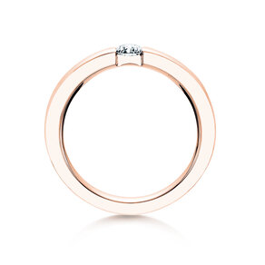 Anello di Fidanzamento Infinity in 9K oro rosa con diamante 0,25ct H/SI