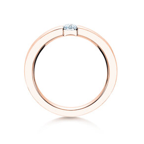 Anello di Fidanzamento Infinity in 18K oro rosa con diamante 0,30ct H/SI