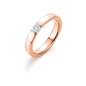 Anello di Fidanzamento Infinity in 18K oro rosa con diamante 0,30ct H/SI