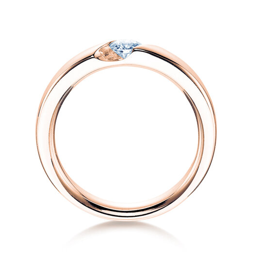 Anello di Fidanzamento Italic in 18K oro rosa con diamante da laboratorio 0,50ct