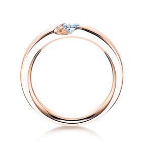 Anello di Fidanzamento Italic in oro rosa