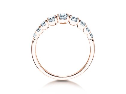 Anello di Fidanzamento 9 Diamonds in oro rosa