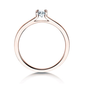 Anello di Fidanzamento Modern in 18K oro rosa con diamante 0,07ct H/SI