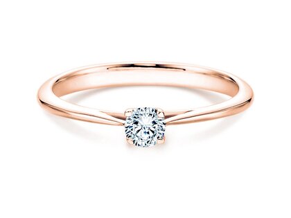 Anello di Fidanzamento Delight in 18K oro rosa con diamante 0,20ct G/SI
