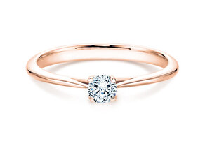 Anello di Fidanzamento Delight in 18K oro rosa con diamante 0,20ct G/SI