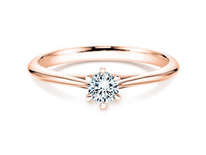 Anello di Fidanzamento Heaven 6 in 14K oro rosa con diamante da laboratorio 0,25ct E/VS