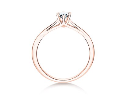 Anello di Fidanzamento Heaven 6 in 14K oro rosa con diamante da laboratorio 0,25ct E/VS