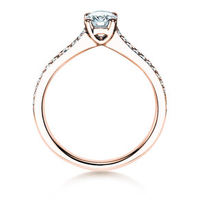 Anello di Fidanzamento Claire in 18K oro rosa con diamanti 0,70ct G/SI