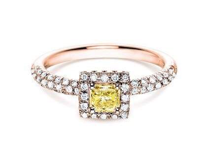 Anello di Fidanzamento Sophie in 18K oro rosa con diamanti 1,02ct