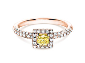 Anello di Fidanzamento Sophie in 18K oro rosa con diamanti 1,02ct