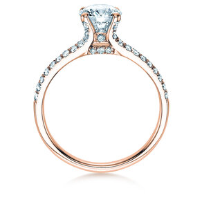 Anello di Fidanzamento Dynasty in 18K oro rosa con diamanti 1,27ct G/SI