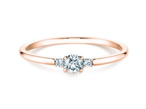 Anello di Fidanzamento Vivid Petite Diamond in oro rosa
