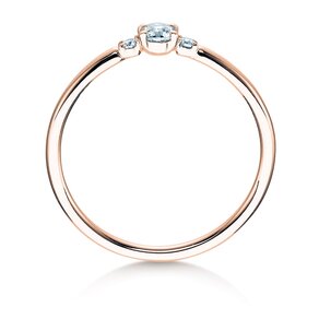 Anello di Fidanzamento Vivid Petite Diamond in oro rosa