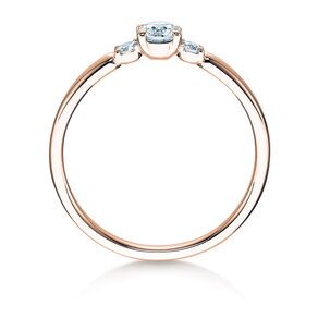 Anello di Fidanzamento Vivid Petite Diamond in 18K oro rosa con diamanti 0,30ct G/SI