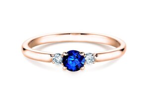 Anello di Fidanzamento Vivid Petite in oro rosa