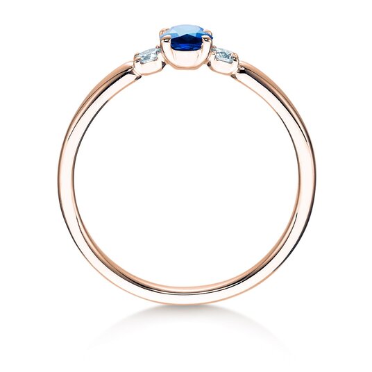 Anello di Fidanzamento Vivid Petite in oro rosa