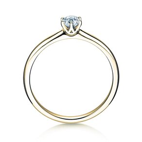 Anello di Fidanzamento Spirit in 14K oro giallo con diamante 0,25ct H/SI