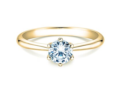 Anello di Fidanzamento Spirit in 9K oro giallo con diamante 1,00ct G/SI