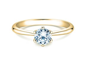 Anello di Fidanzamento Spirit in 9K oro giallo con diamante 1,00ct G/SI