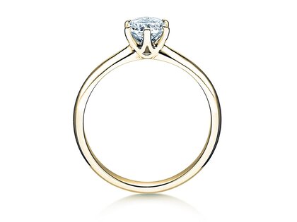 Anello di Fidanzamento Spirit in 9K oro giallo con diamante 1,00ct G/SI