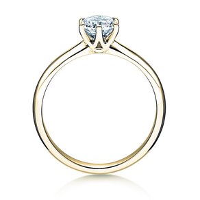 Anello di Fidanzamento Spirit in 9K oro giallo con diamante 1,00ct G/SI
