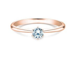 Anello di Fidanzamento Spirit in 9K oro rosa con diamante 0,25ct G/SI