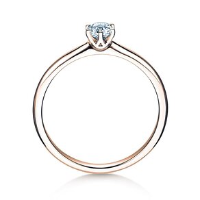 Anello di Fidanzamento Spirit in 9K oro rosa con diamante 0,25ct G/SI