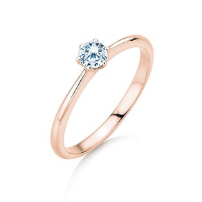 Anello di Fidanzamento Spirit in 9K oro rosa con diamante 0,25ct G/SI