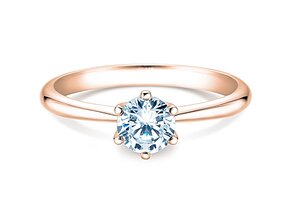 Anello di Fidanzamento Spirit in 14K oro rosa con diamante 1,00ct H/SI