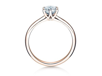 Anello di Fidanzamento Spirit in 14K oro rosa con diamante 1,00ct H/SI